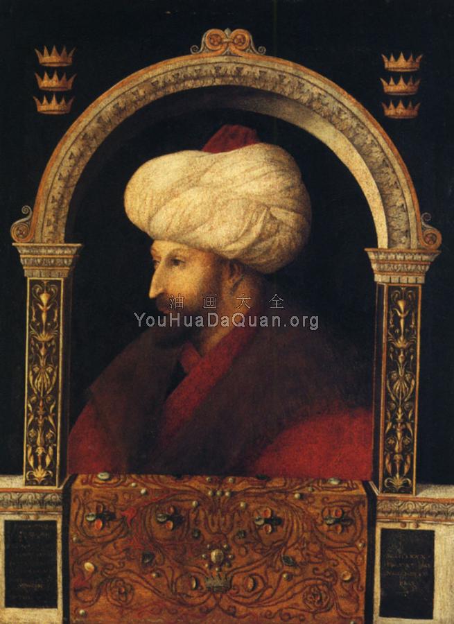 Bellini Giovanni Portrait of Mehmer - 乔凡尼·贝利尼